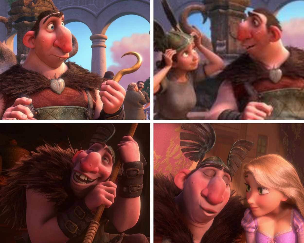 Big Nose Thug from Tangled with an exaggerated large nose