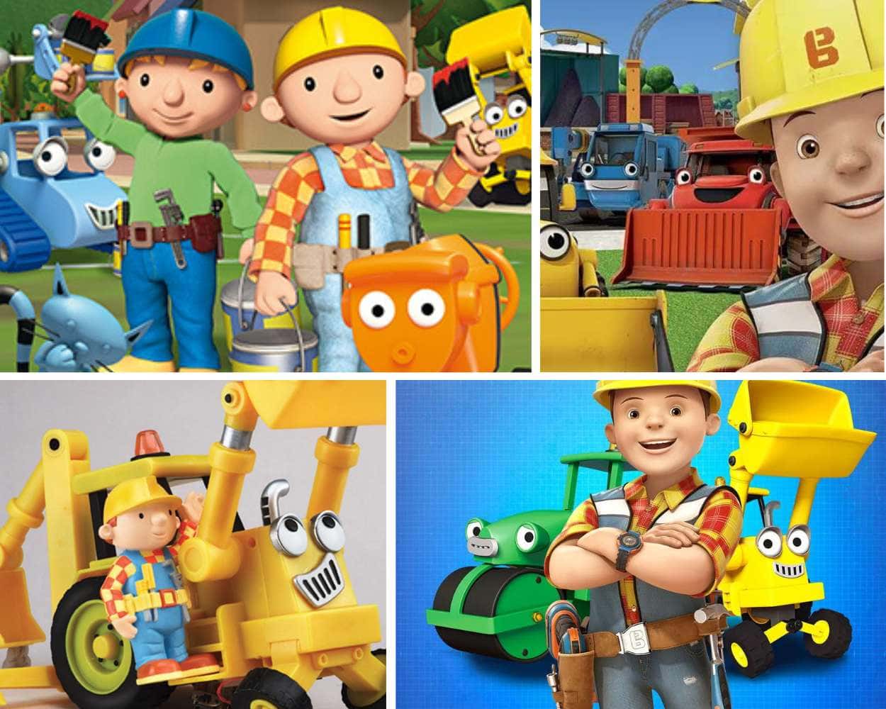 Bob the Builder featuring Bob and his construction vehicles