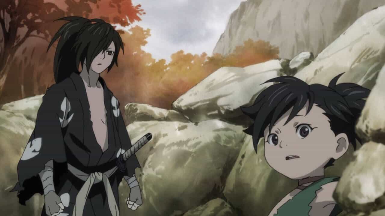 Dororo and Hyakkimaru in Dororo anime, a morally gray protagonist story