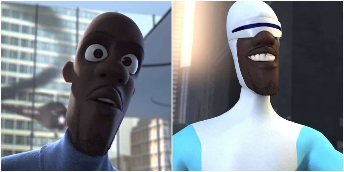 Frozone from The Incredibles, superhero character with ice powers