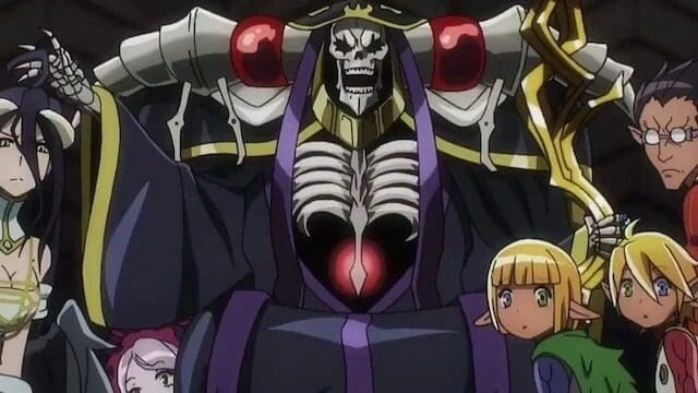 Ainz Ooal Gown in Overlord, an anime where the main character is an undead villain ruler
