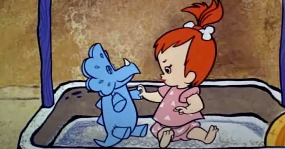 Pebbles Flintstone as a baby