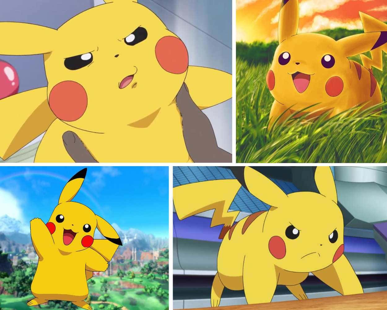Pikachu smiling