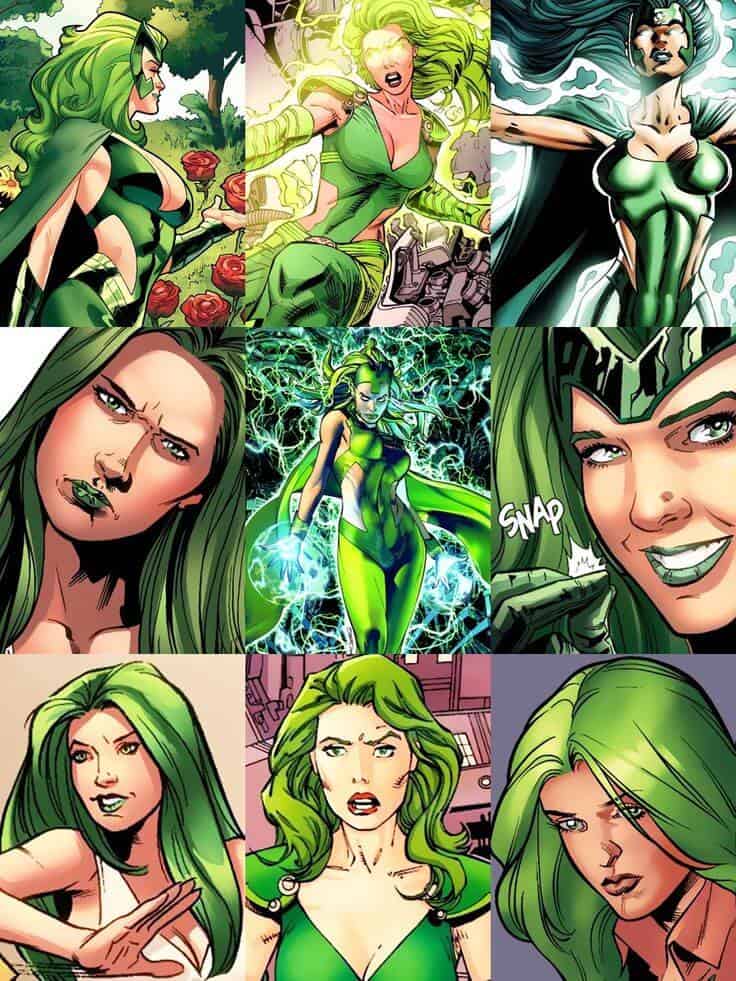 Polaris with green hair