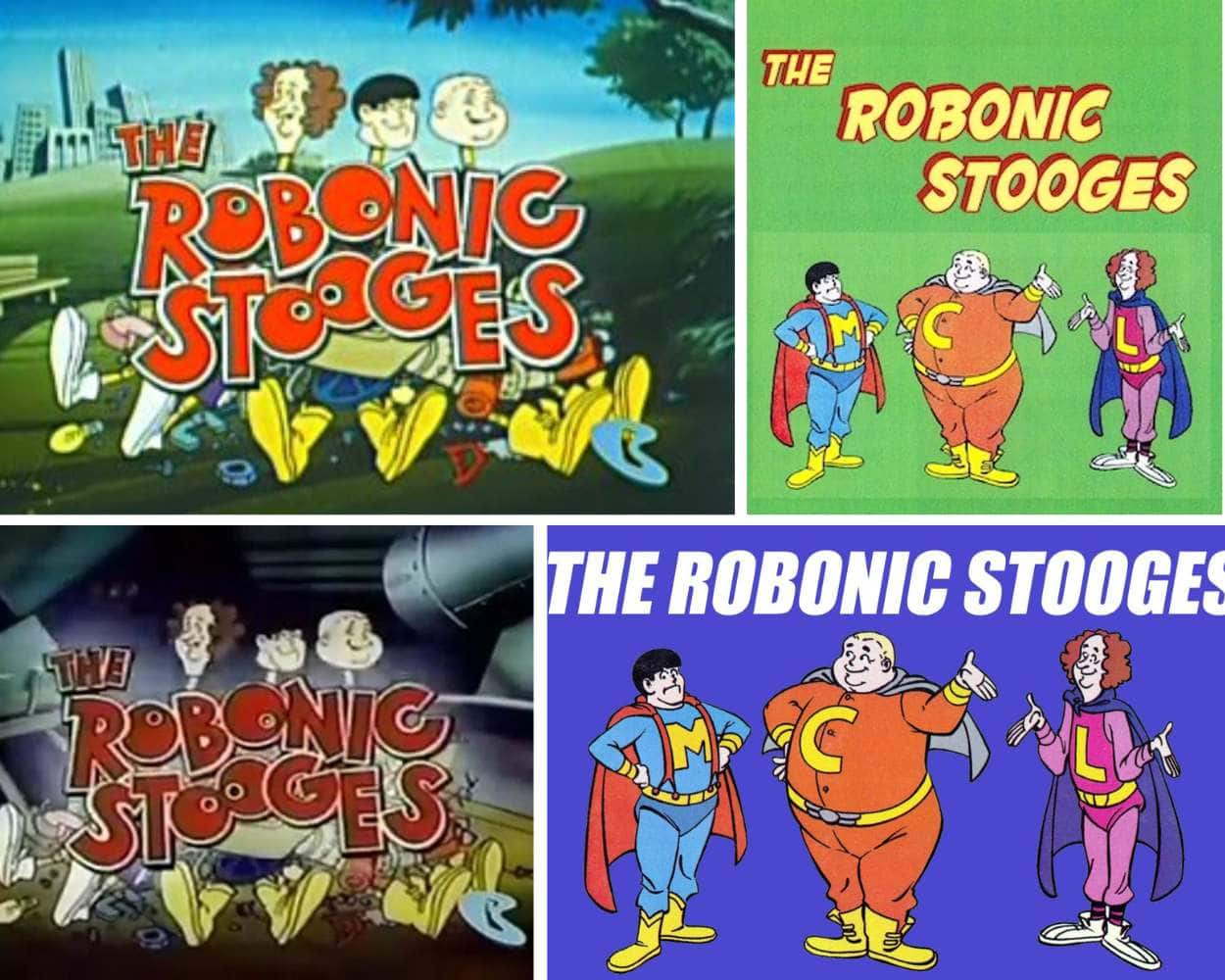 The Robonic Stooges (1977) cartoon featuring The Three Stooges as crime-fighting cyborg superheroes