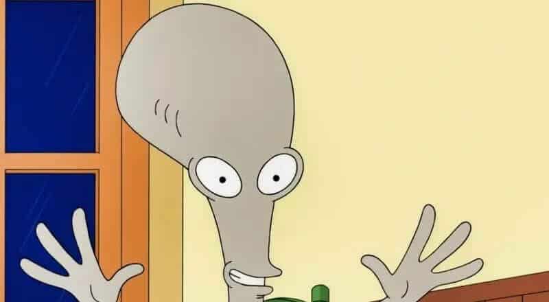 Roger Smith from American Dad, bald alien character