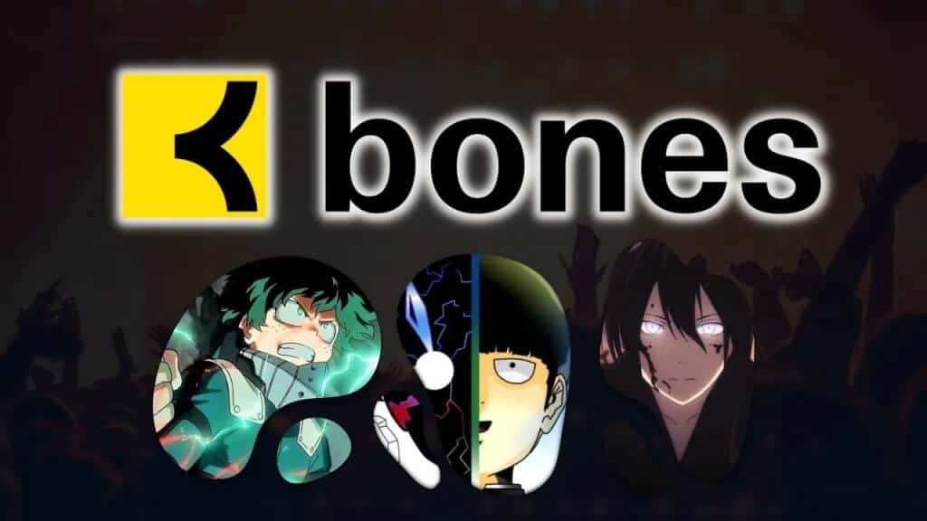 Studio Bones anime studio logo, known for strong character animation and action series like Mob Psycho 100