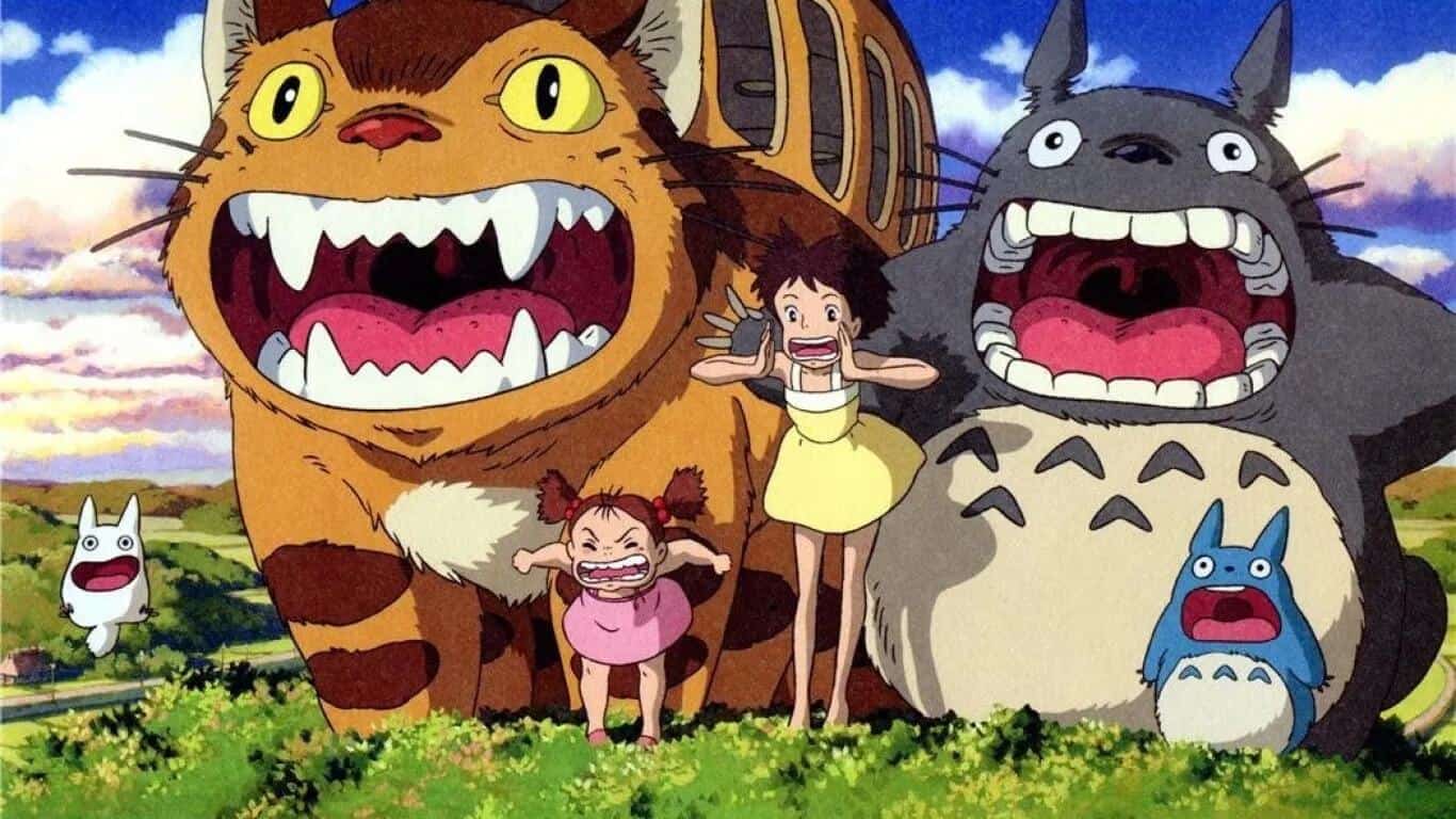 Studio Ghibli logo and imagery, legendary Japanese animation studio behind Spirited Away and My Neighbor Totoro