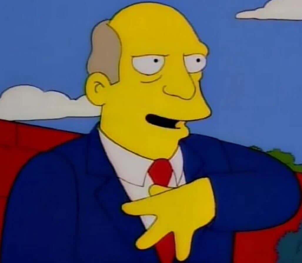 Superintendent Chalmers from The Simpsons, bald authority figure