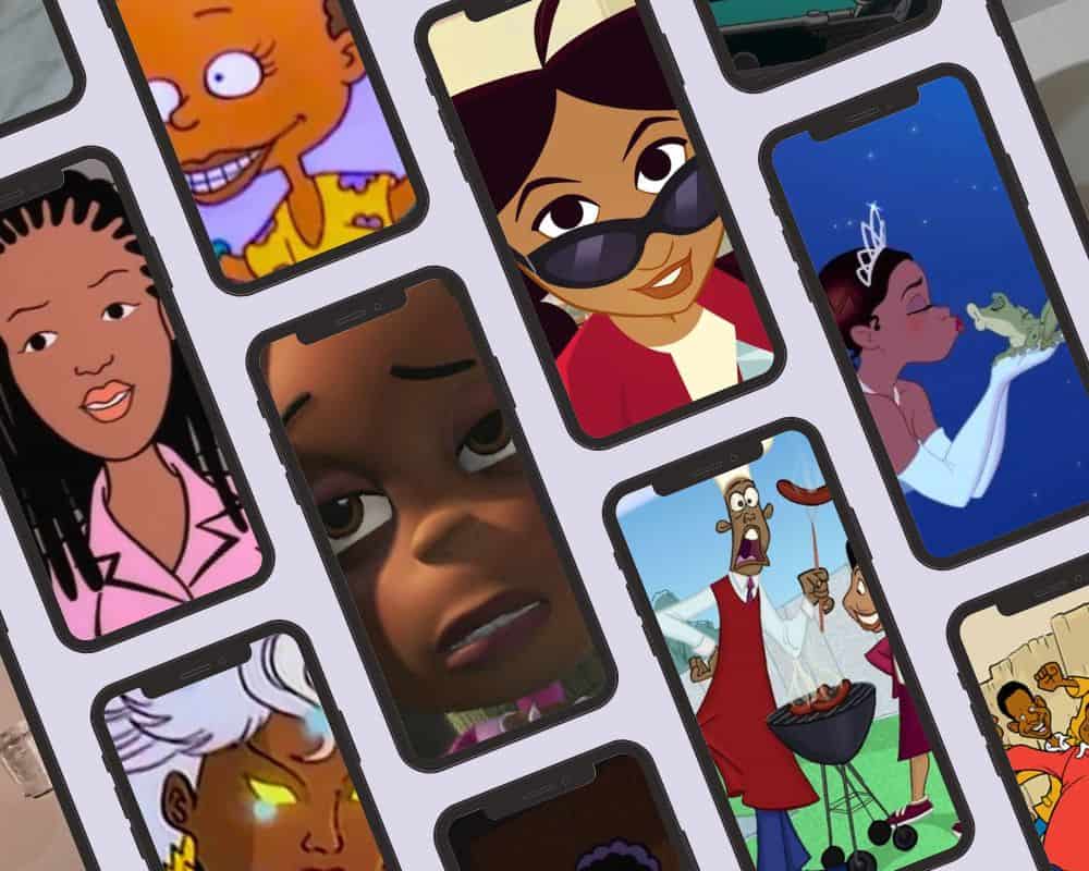 famous black cartoon characters