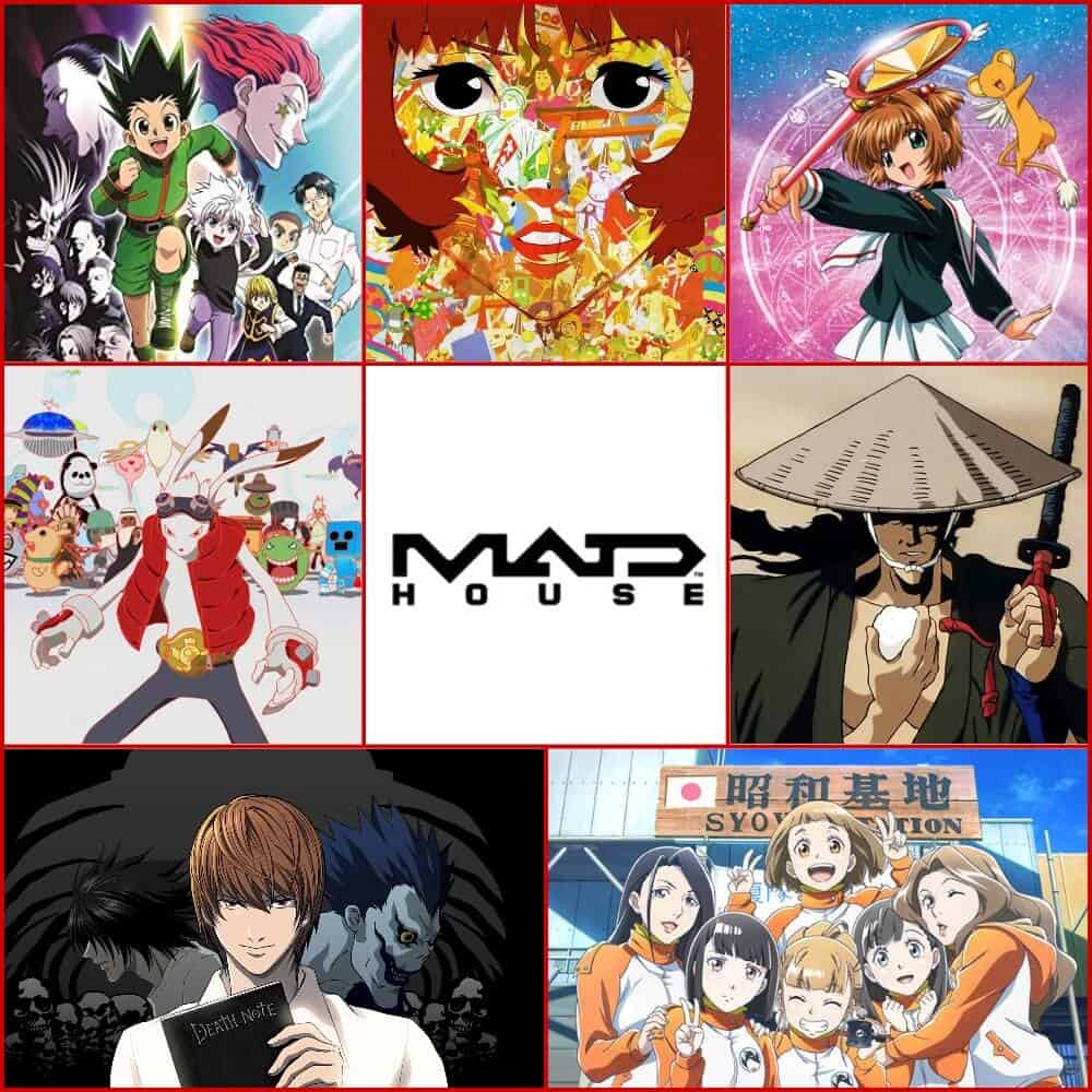 Madhouse anime studio logo, famous for classic and modern hits like Death Note and Hunter x Hunter 2011