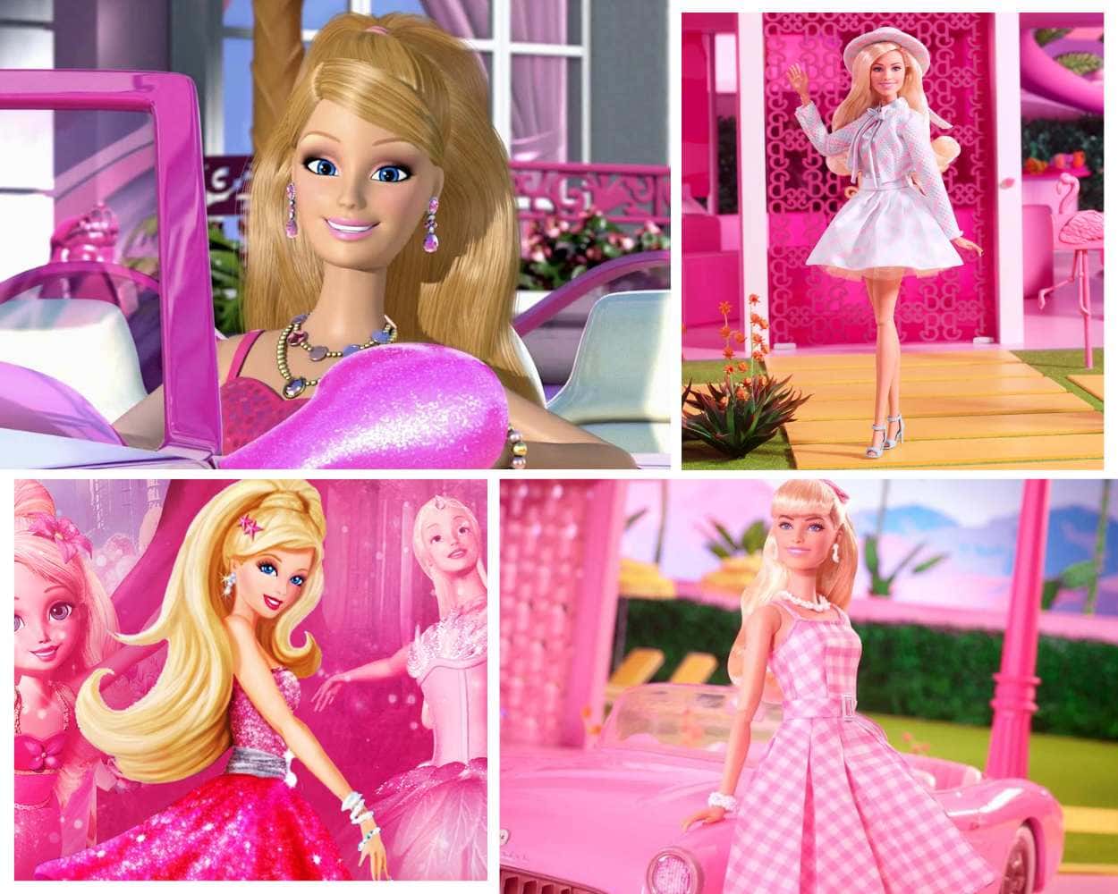 Barbie long blonde hair iconic character