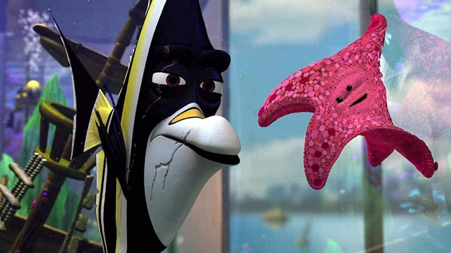 Gill from Finding Nemo tank fish leader cartoon character