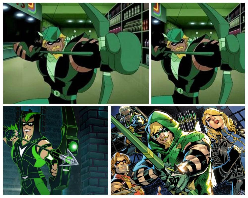 Green Arrow DC hero character known for archery skills, trick arrows, and green costume identity