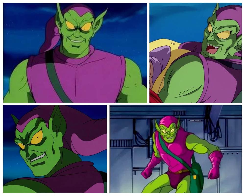 Green Goblin Marvel villain character known as Spider-Man enemy with green costume and chaotic energy