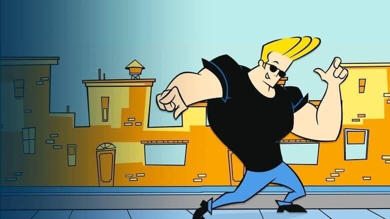 Johnny Bravo blonde spiky hair cartoon character