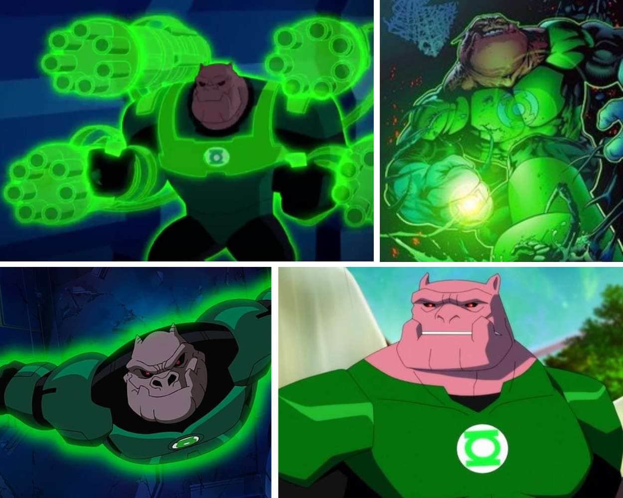 Kilowog green DC character from the Green Lantern Corps known as a tough trainer and mentor