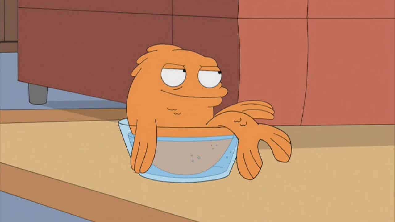 Klaus American Dad fish cartoon character