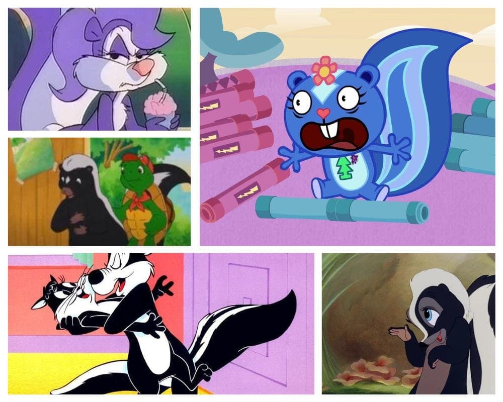 10+ Skunk Cartoon Characters That Still Leave a Mark