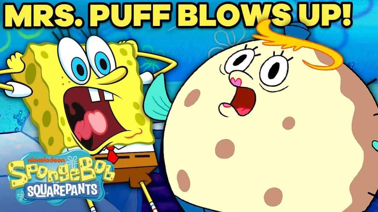 Mrs Puff SpongeBob pufferfish cartoon character