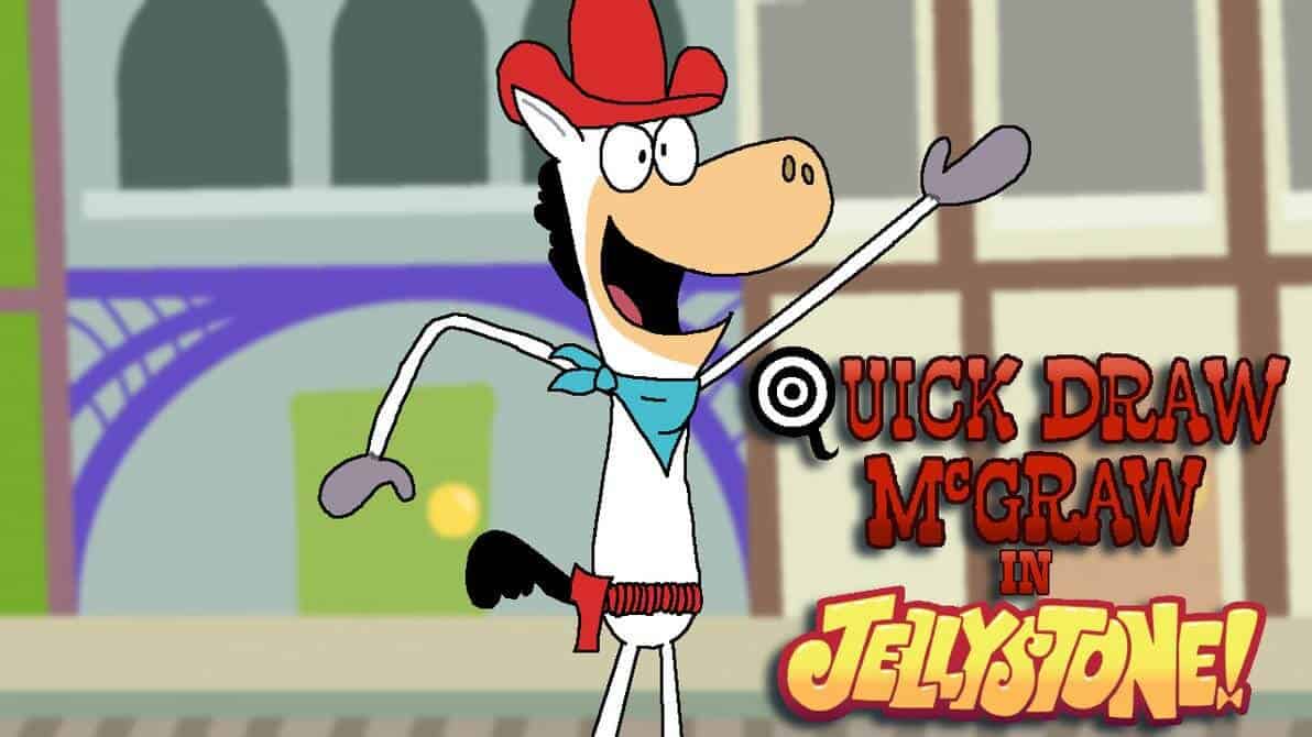 Quick Draw McGraw as a classic Hanna-Barbera cowboy sheriff cartoon character