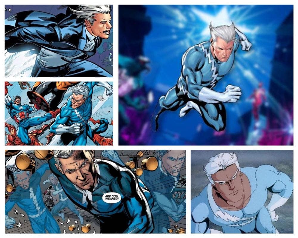 Quicksilver as one of the fastest animated characters