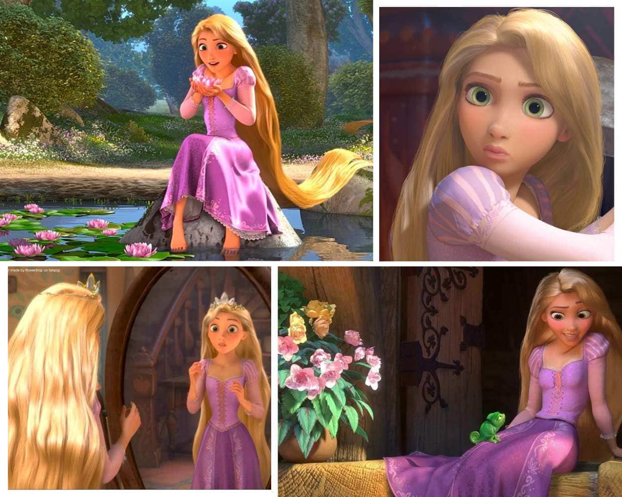 Rapunzel long blonde hair Tangled