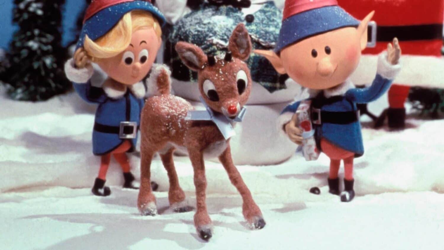 Rudolph the Red-Nosed Reindeer winter holiday cartoon character