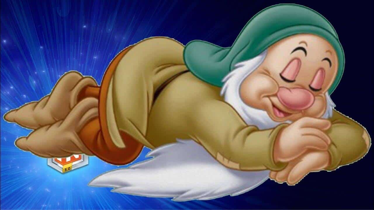 Sleepy dwarf character from Snow White known for droopy eyelids and sleepy personality