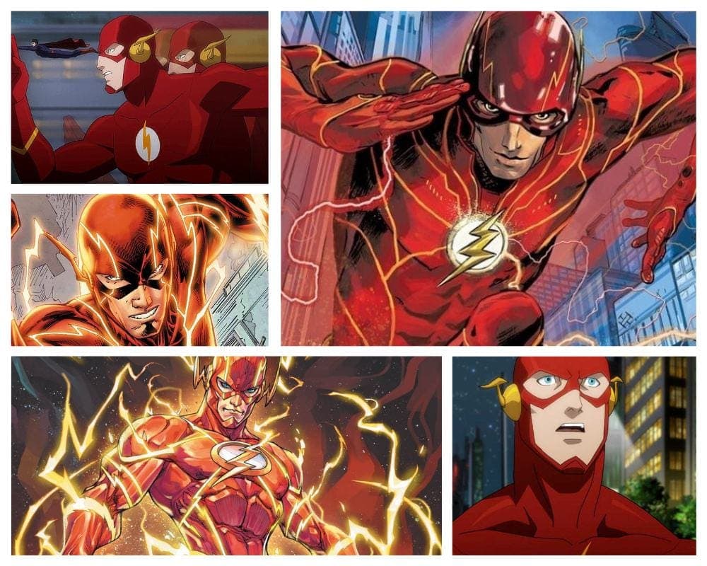 The Flash as one of the fastest cartoon characters