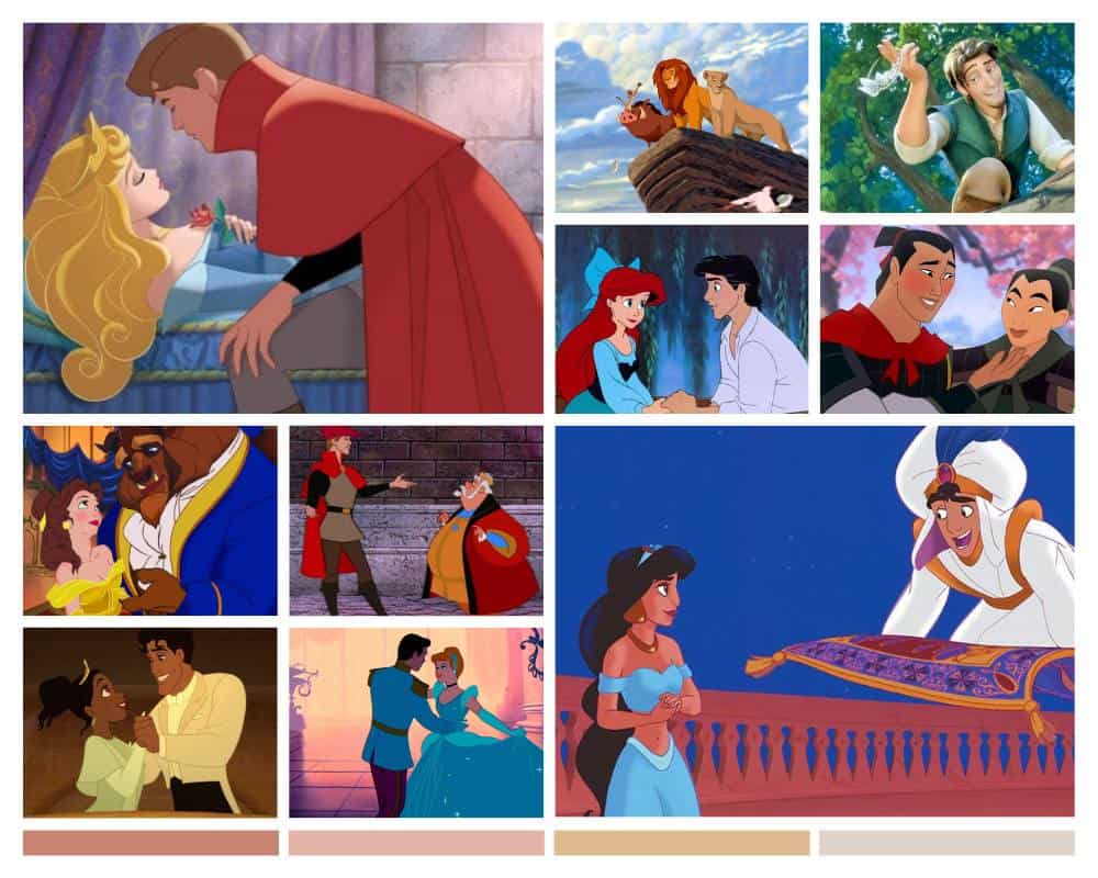 The 8 characteristics of a Disney prince infographic