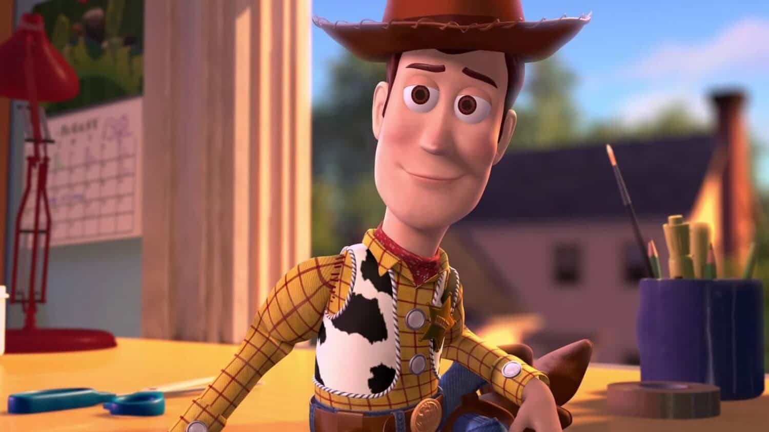 Woody from Toy Story as a classic cartoon cowboy sheriff character
