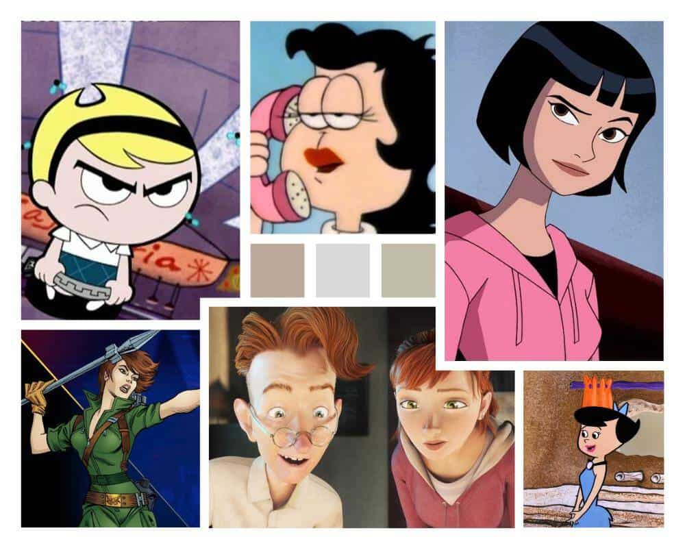 Cartoon Characters With Short Hair