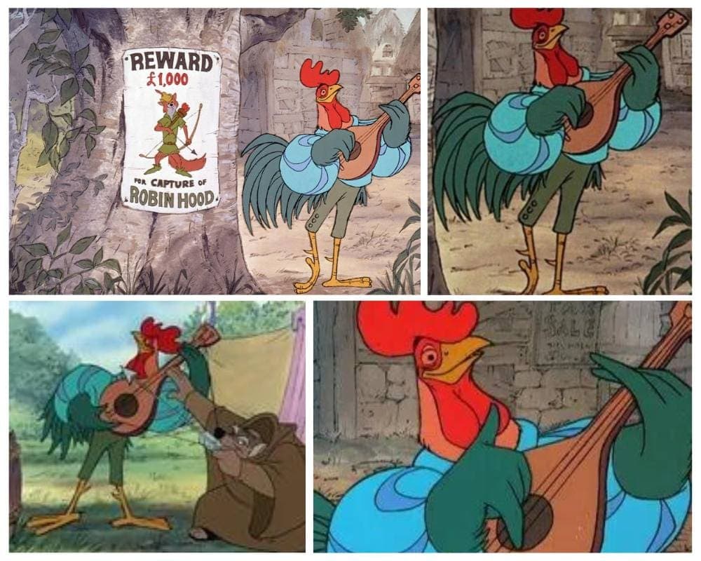 Alan-a-Dale - rooster narrator from Disney's Robin Hood