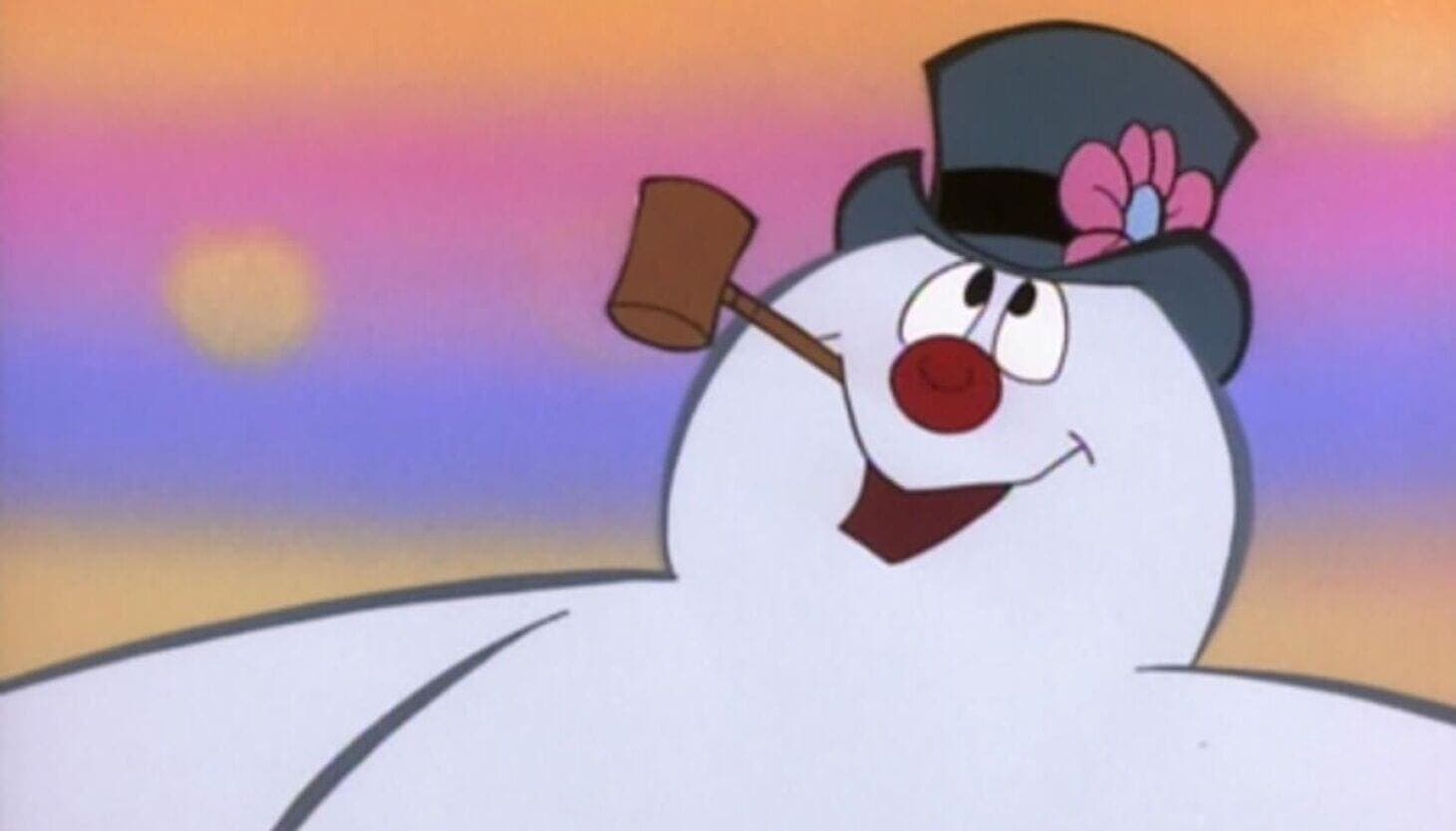 Frosty the Snowman classic white cartoon character