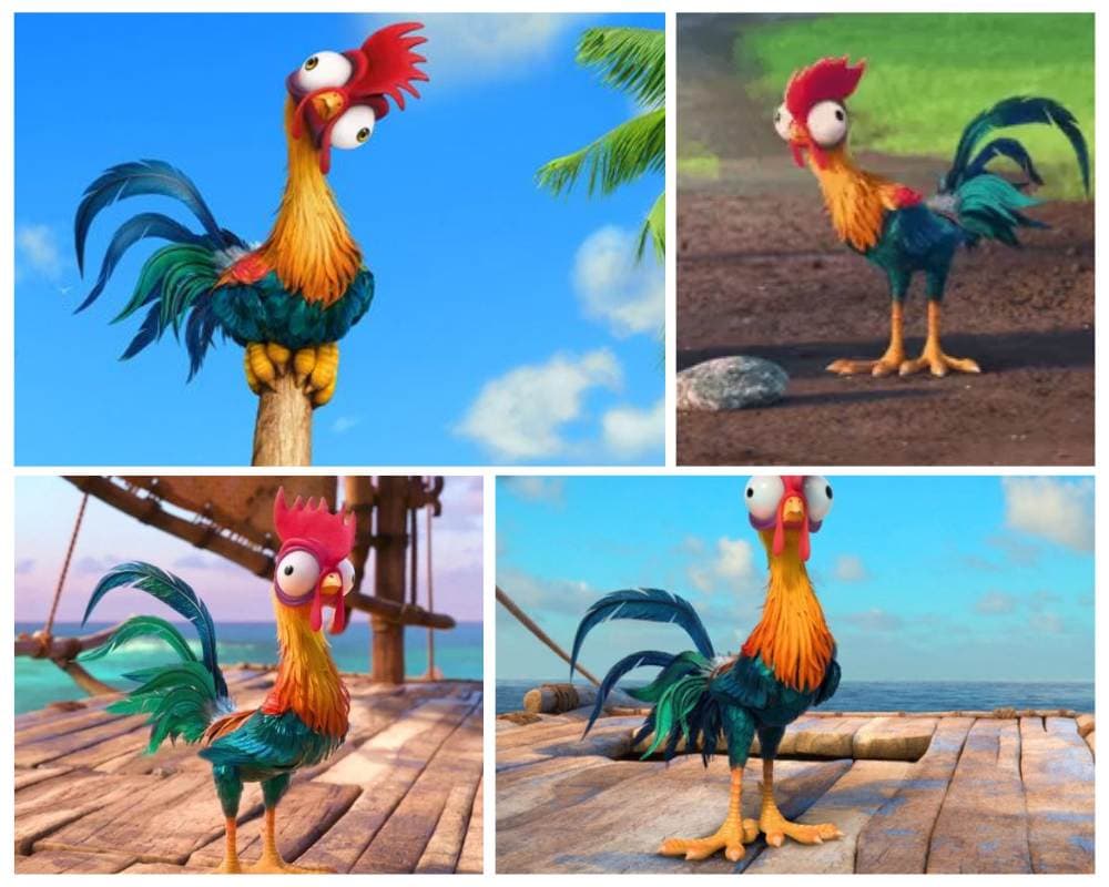 Heihei - chicken cartoon character from Disney's Moana
