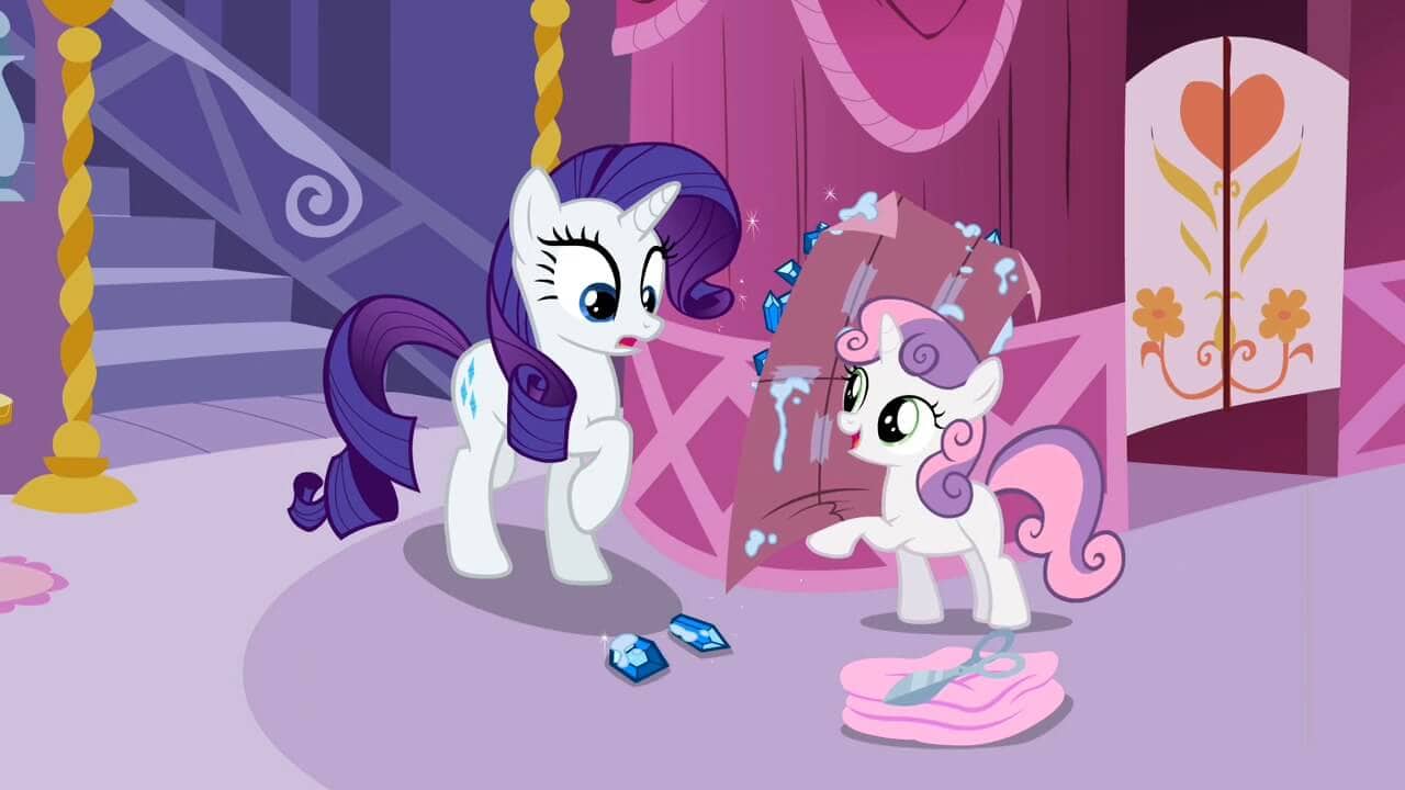 Sweetie Belle white unicorn cartoon character