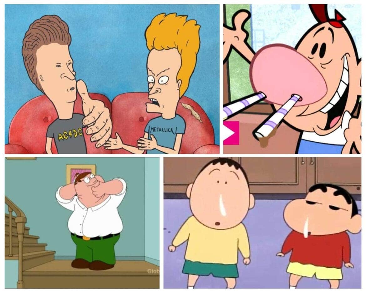 dumb cartoon characters