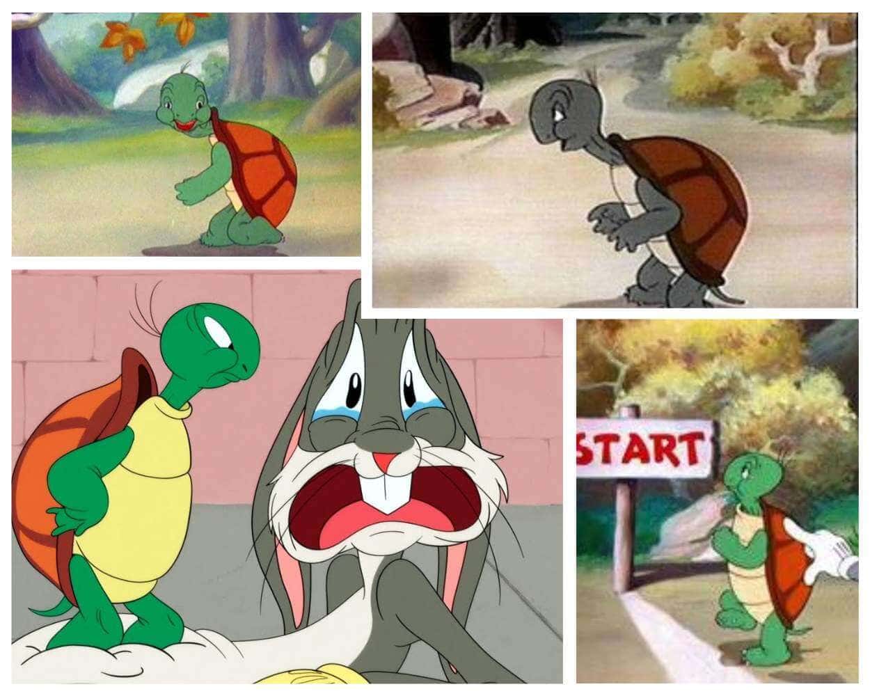 Cecil Turtle, the slower yet smarter rival of Bugs Bunny