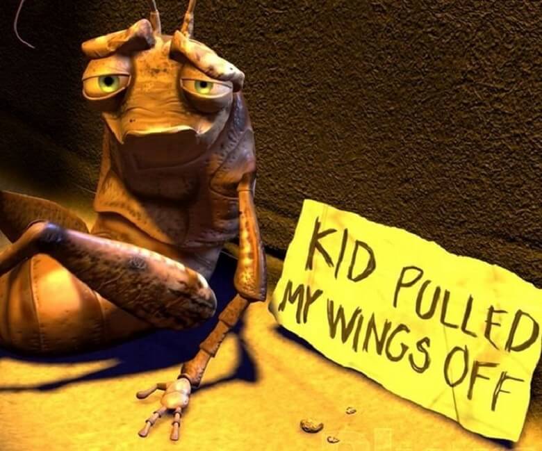 The cricket from A Bug's Life