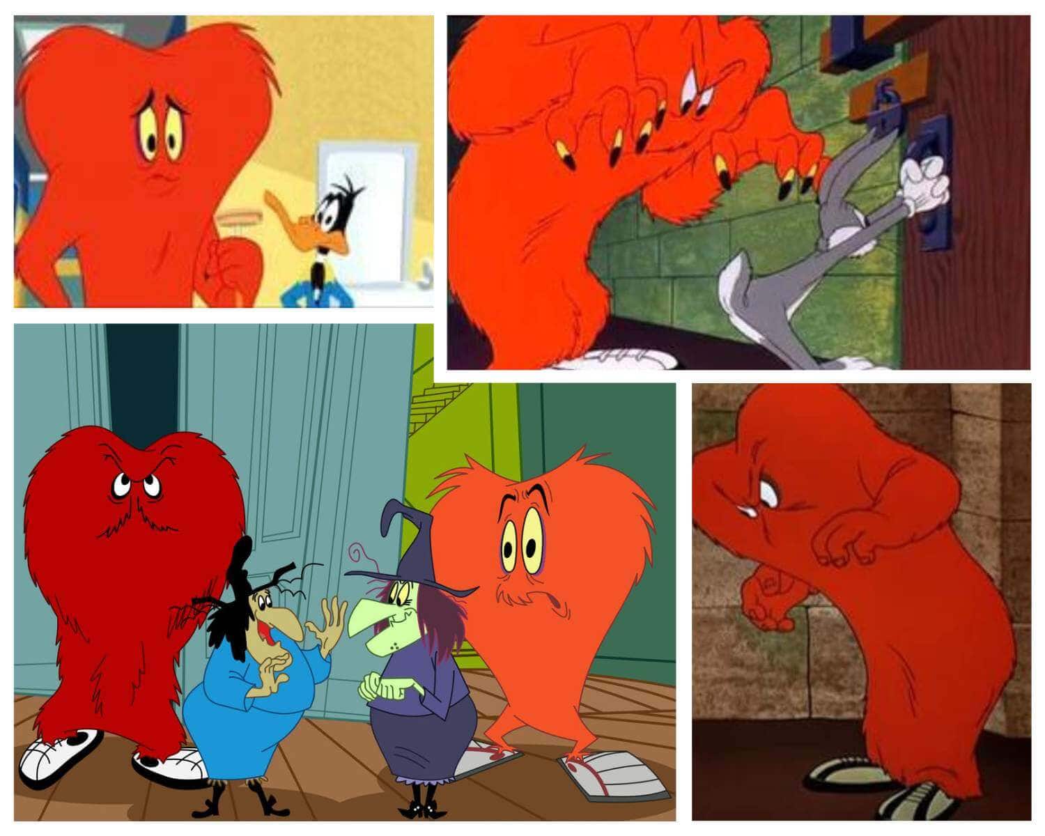 Gossamer in Looney Tunes - iconic red monster character
