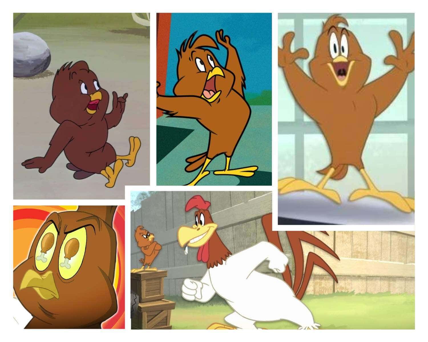 Henery Hawk and Foghorn Leghorn the classic Looney Tunes pairing