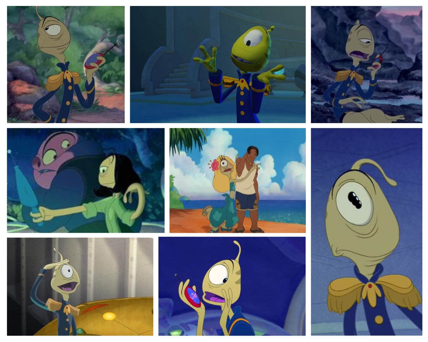 Pleakley and Jumba Jookiba together from Lilo and Stitch