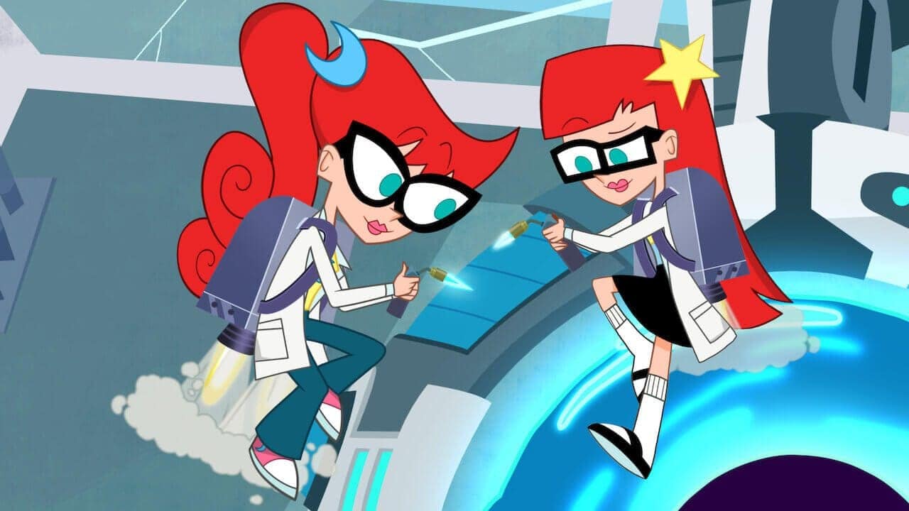 Susan and Mary Test - the genius twin sister scientists from Johnny Test