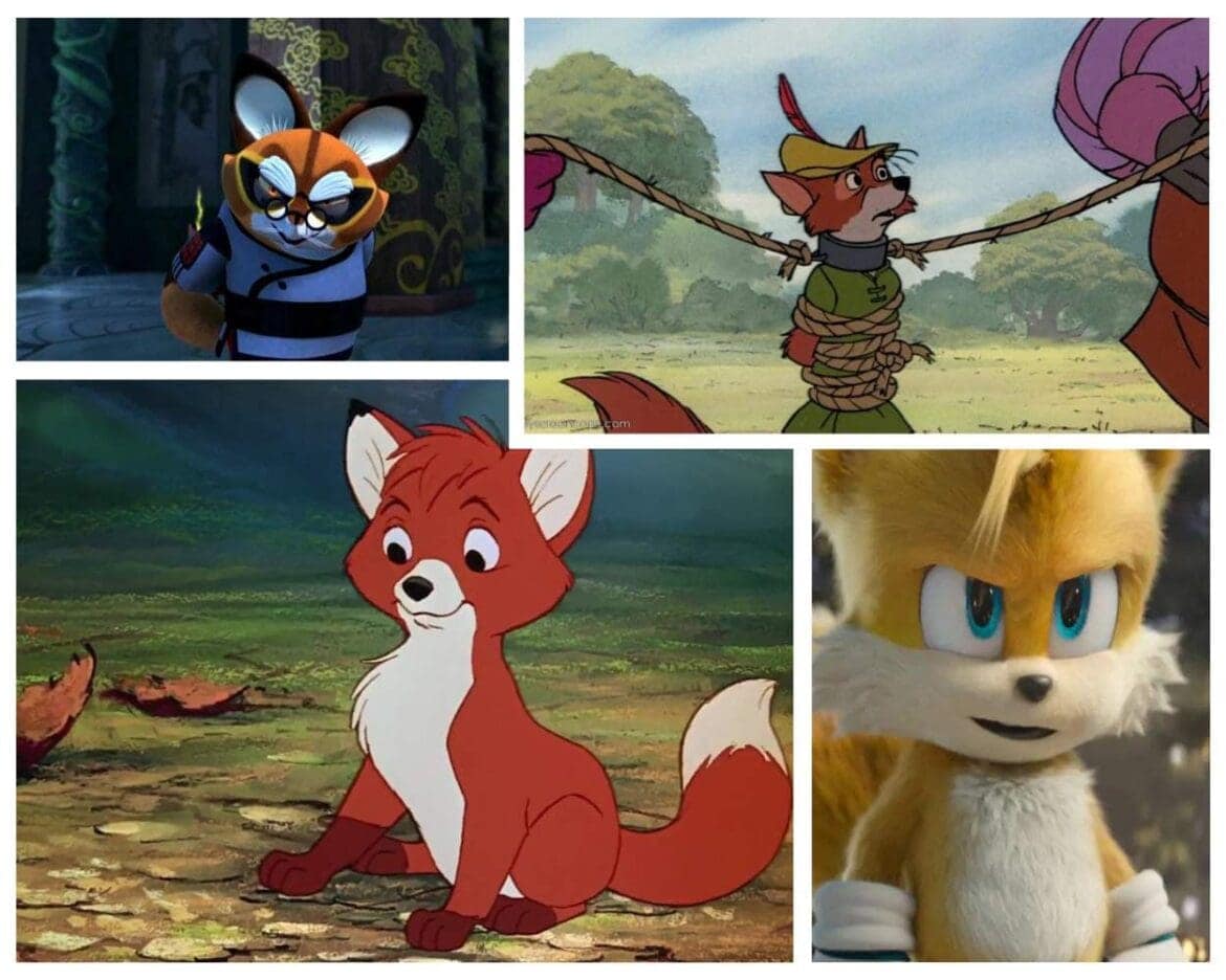 orange fox cartoon character