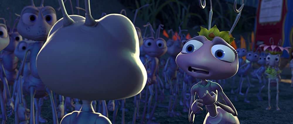 Princess Atta and Flik from A Bug’s Life