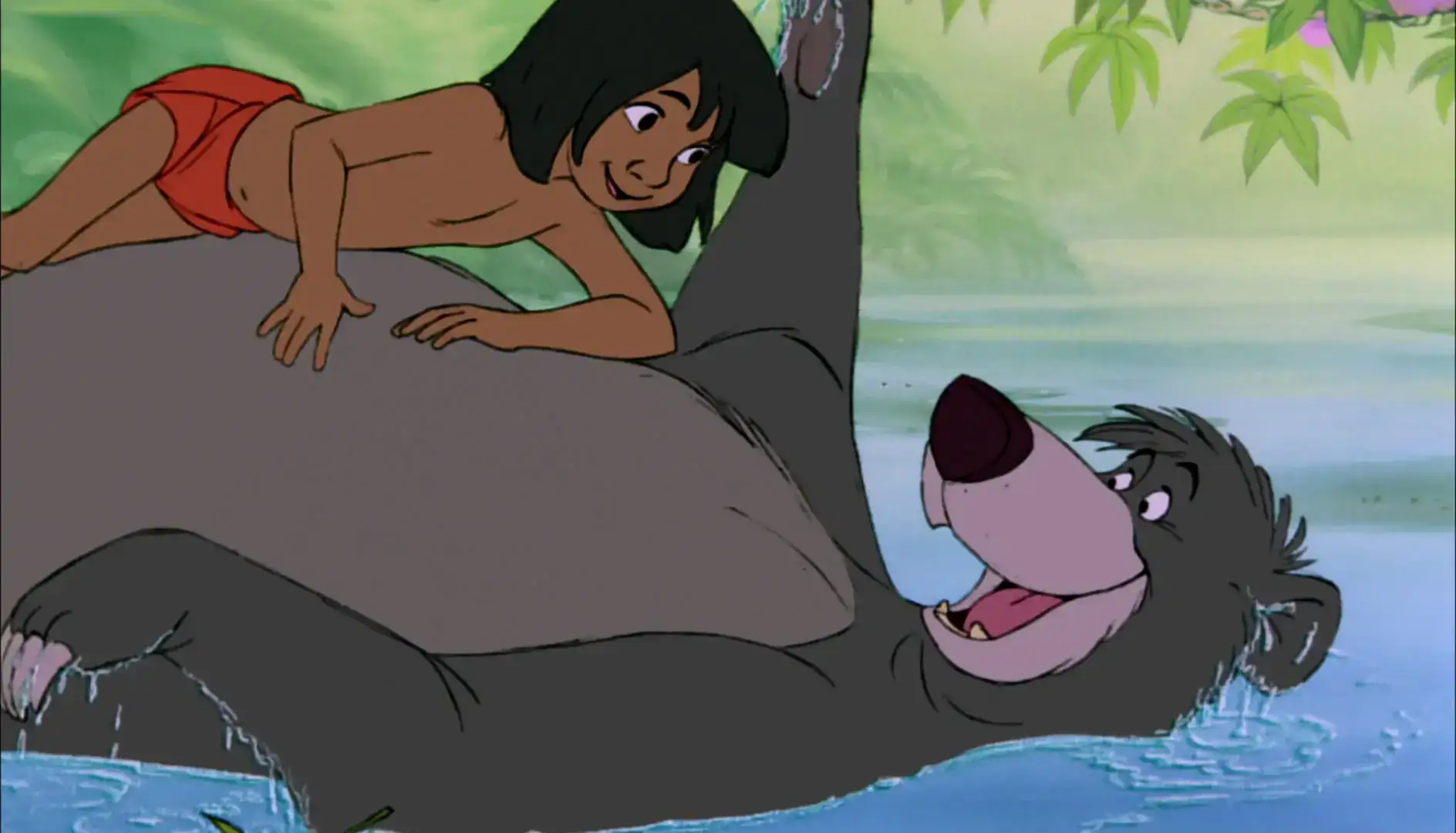 Baloo the laid back bear from Disney's The Jungle Book