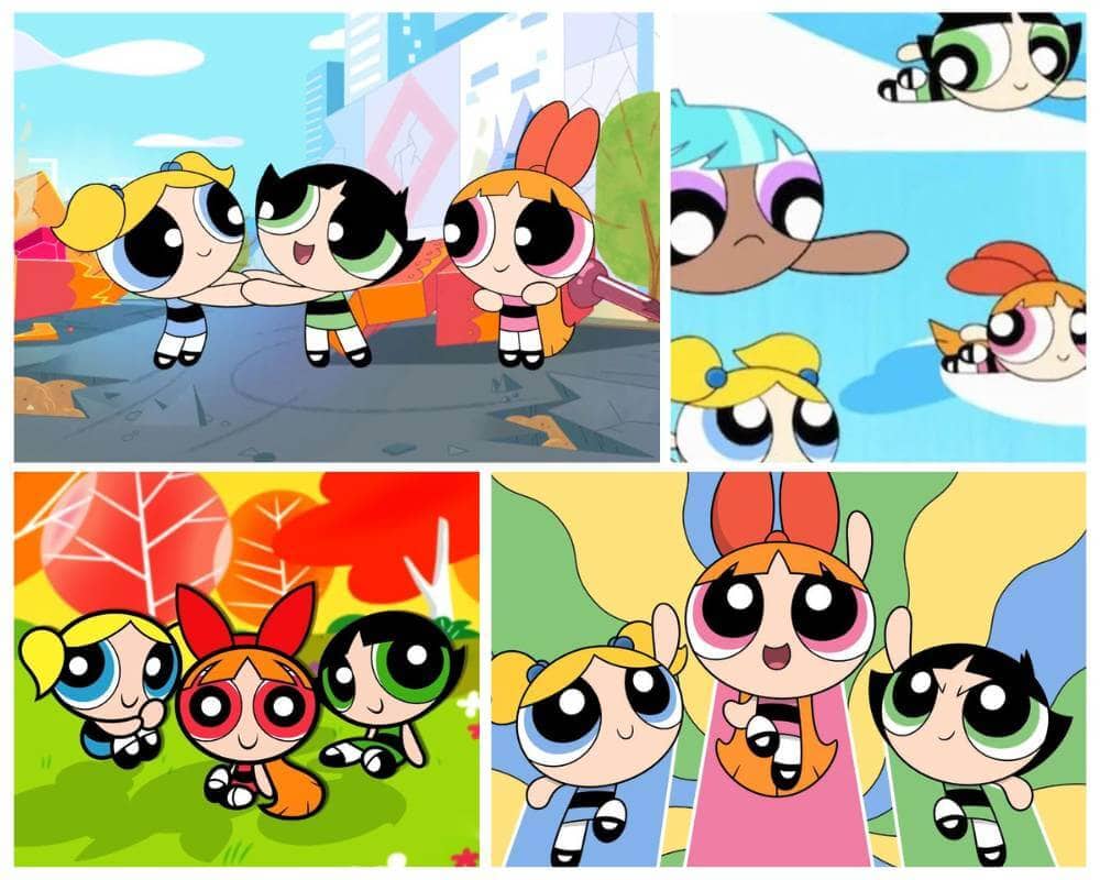 Blossom, Bubbles, and Buttercup from The Powerpuff Girls