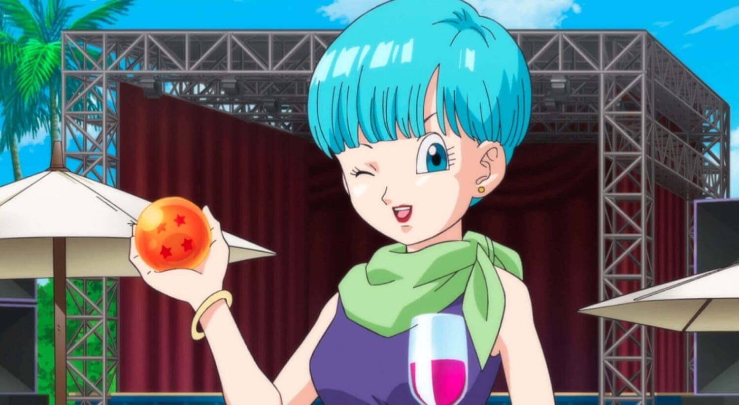 Bulma - Dragon Ball series genius inventor with stylish earrings