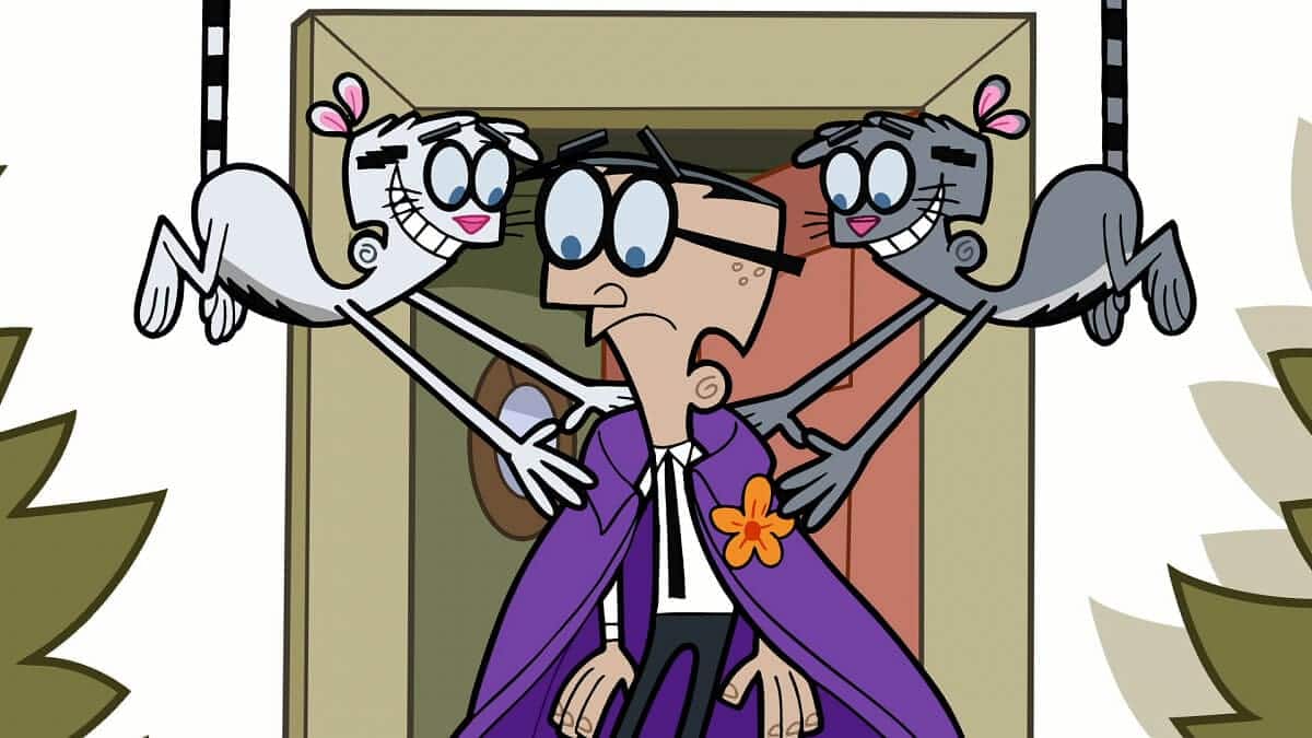 Mr. Crocker the fairy obsessed teacher from The Fairly OddParents